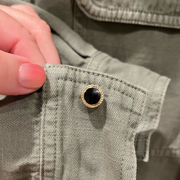 AMO Denim Army Top with Vintage Buttons - Picture 6 of 8